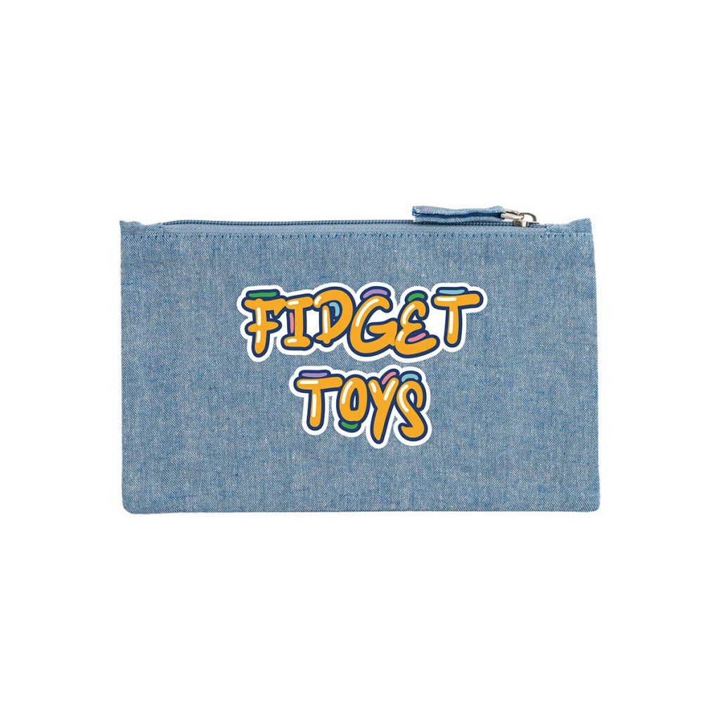 Pochette porta fidget toys in denim